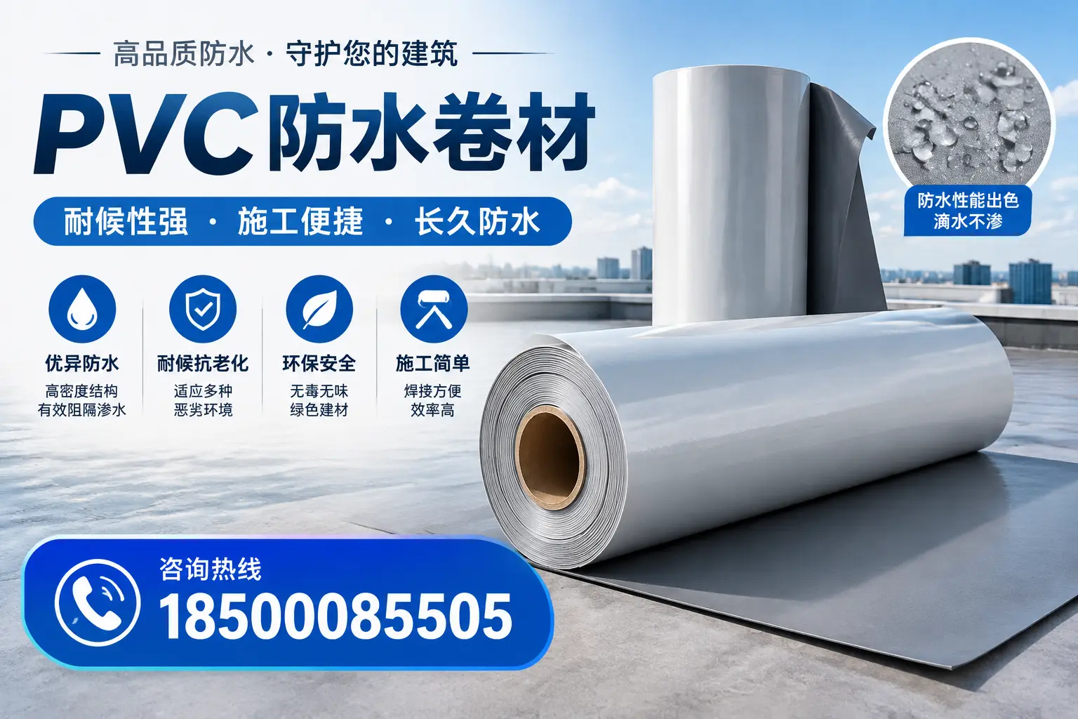 pvc防水卷材在承德的行业应用前景分析